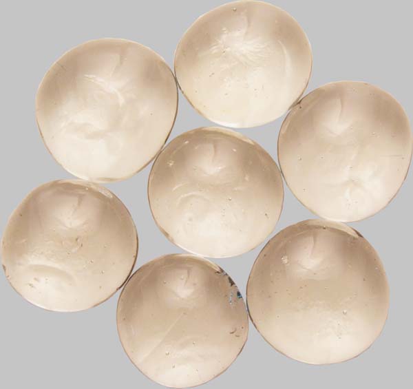 100g Bazare Masud e.K approx. 70-80 Mini Glass Nuggets 10-12 mm Multicoloured Transparent Partially Iridescent Muggel Stones Glass Stones 