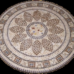Mosaiktisch aus Marmor